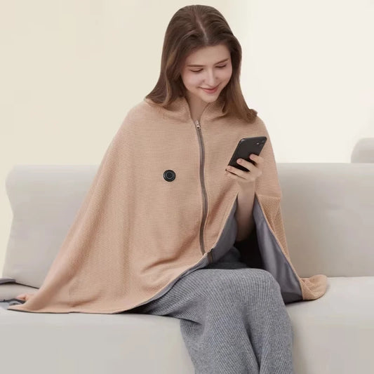 Wearable Heated Throw Blanket