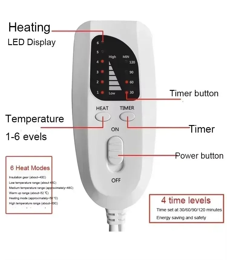 Electric Adjustable Heating Pad