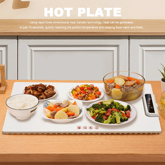 Smart  Warming Tray Silicone Fast Heating for Parties Family Gatherings